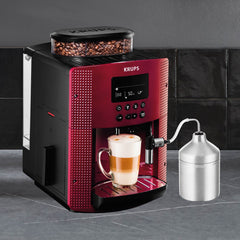 Cafetera Espresso Full Auto Display Roja + Lechero