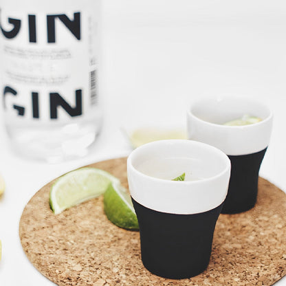 Set 4 Vasos Cool Id Shot6#Negro