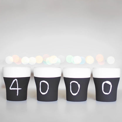 Set 4 Vasos Cool Id Shot5#Negro