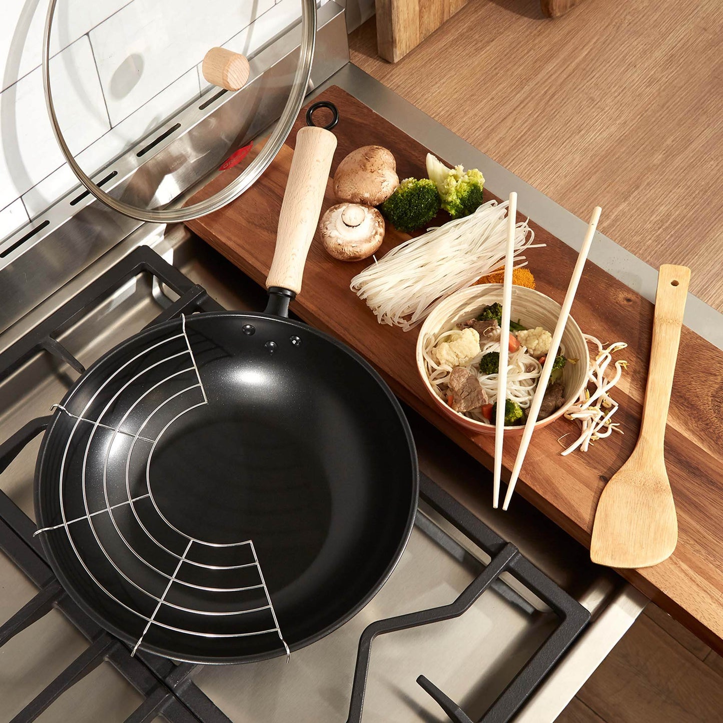 Wok Thai 28 cm Oroley 1#Negro