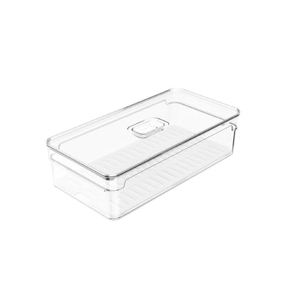 Organizador de Refrigerador Clear Fresh Con Tapa 30 x 15 x 7 cm Ou3#Sin color
