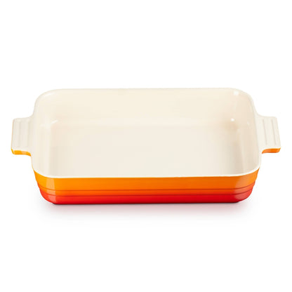 Fuente Rectangular 32 Cm Le Creuset3#Naranjo