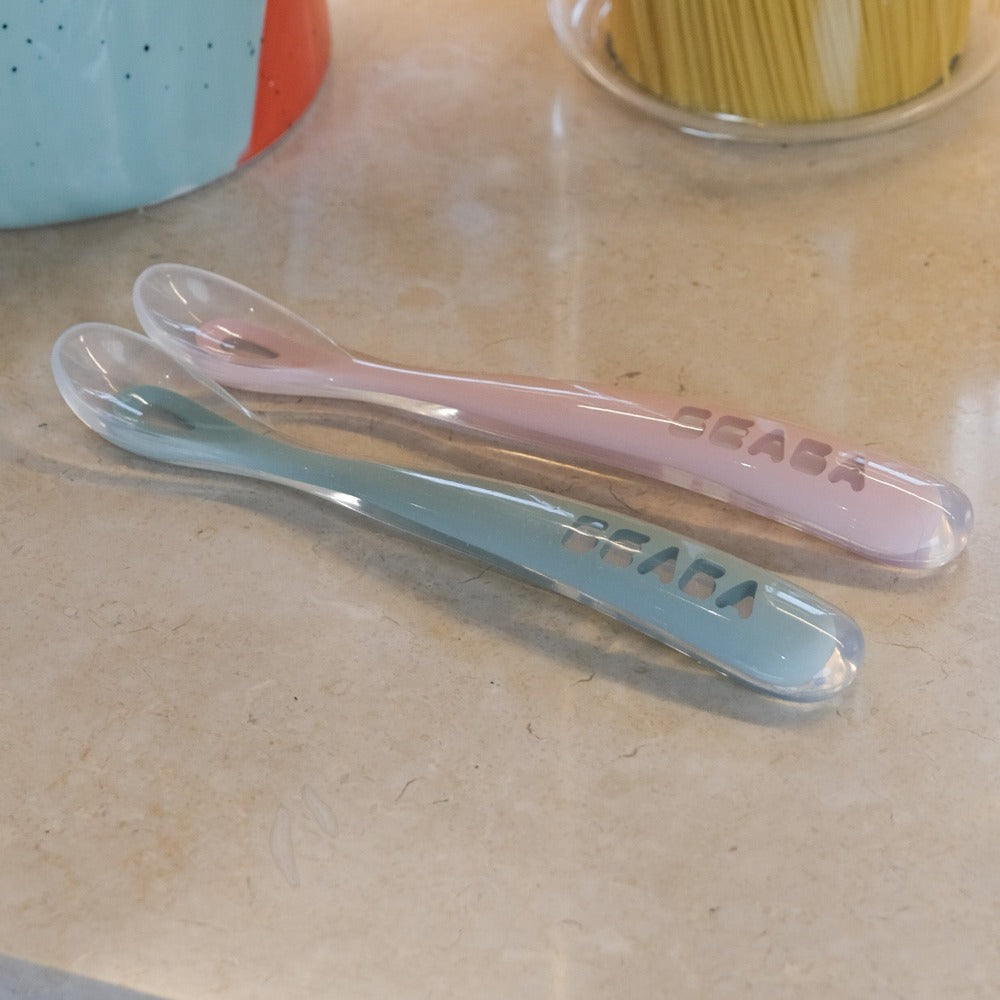Cuchara Aprendizaje 1er Edad  Béaba4#Celeste