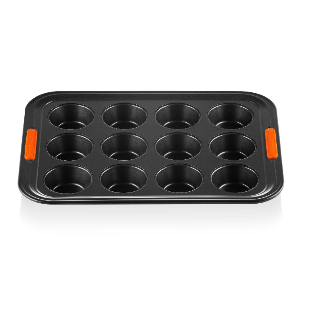 Molde Antiadherente 12 Cupcakes 34x26 Cm Le Creuset2#Negro