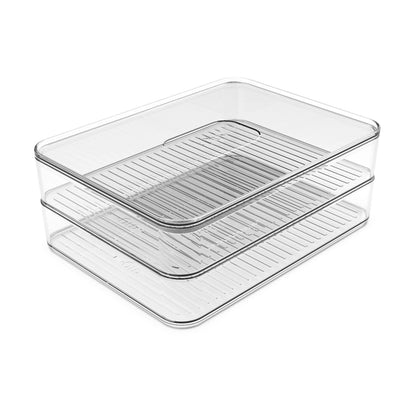 Contenedor Jamón/Queso Doble Clear Ou3#Sin color