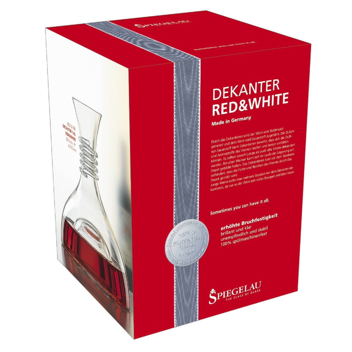 Decantador Red & White 1L4#Sin Color