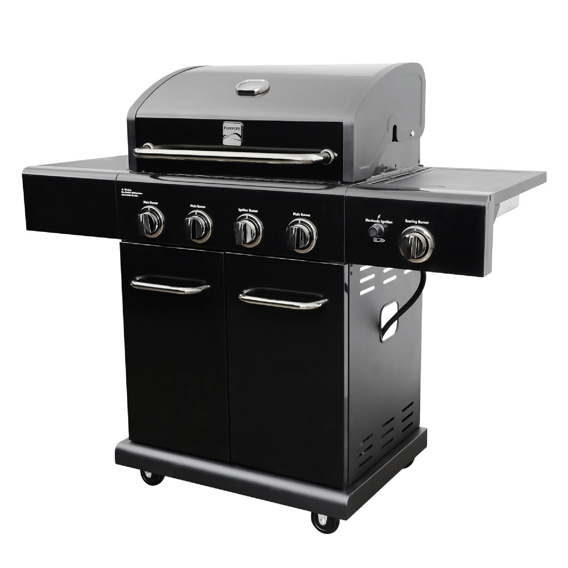 Parrilla Gas 4 Quemadores + Sellador Lateral KE-P13654-N Kenmore.5#Negro