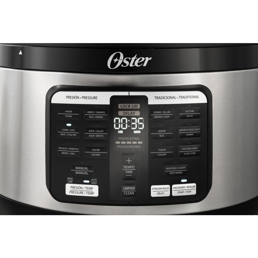 Multi Olla Rápida Ovalada 5.7 Lts 15 Funciones CKSTPCECOV57 Oster7#Gris