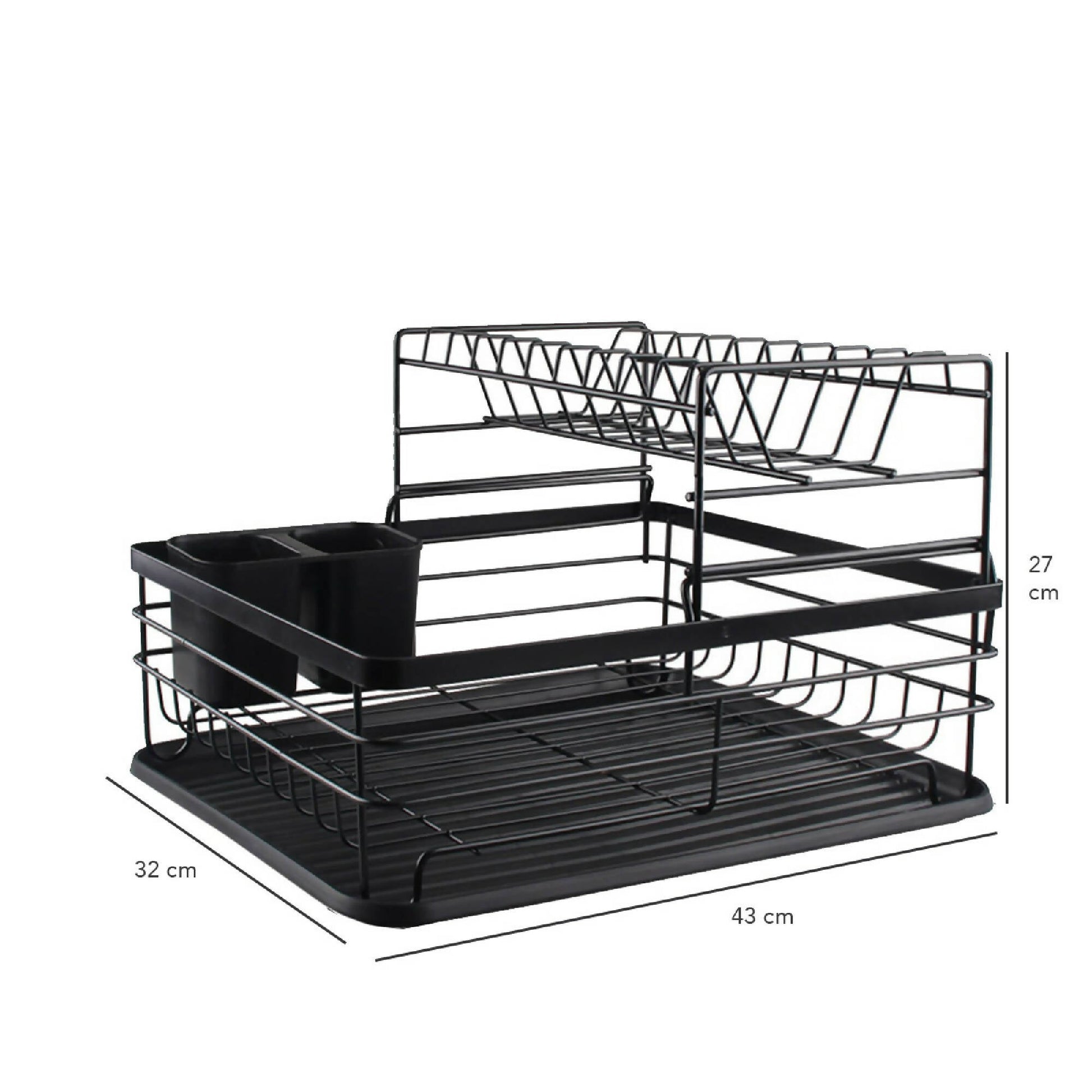 Secaplatos Escurridor 2 Niveles Simplit11#Negro