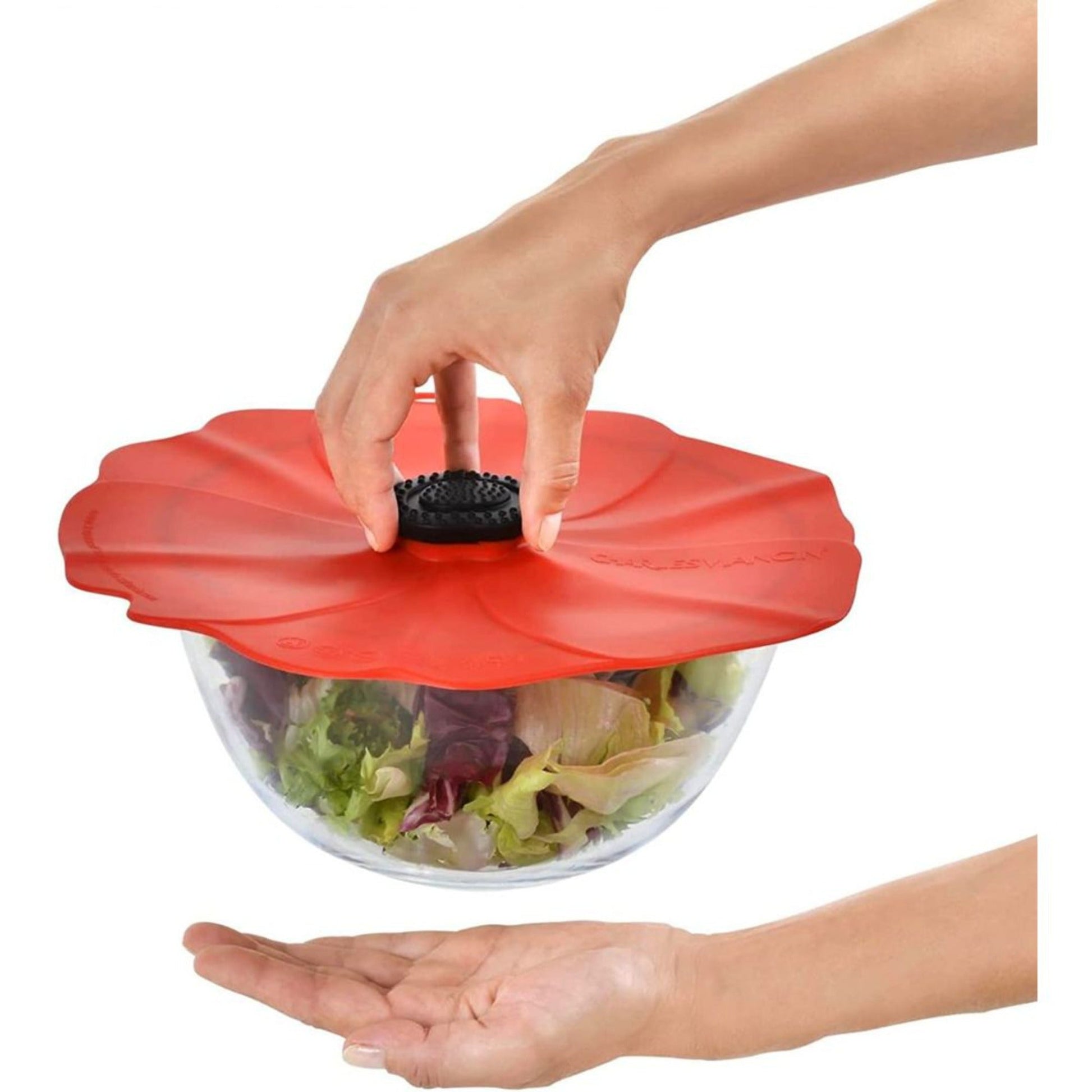 Tapa Silicona Poppy 33 cm2#Rojo