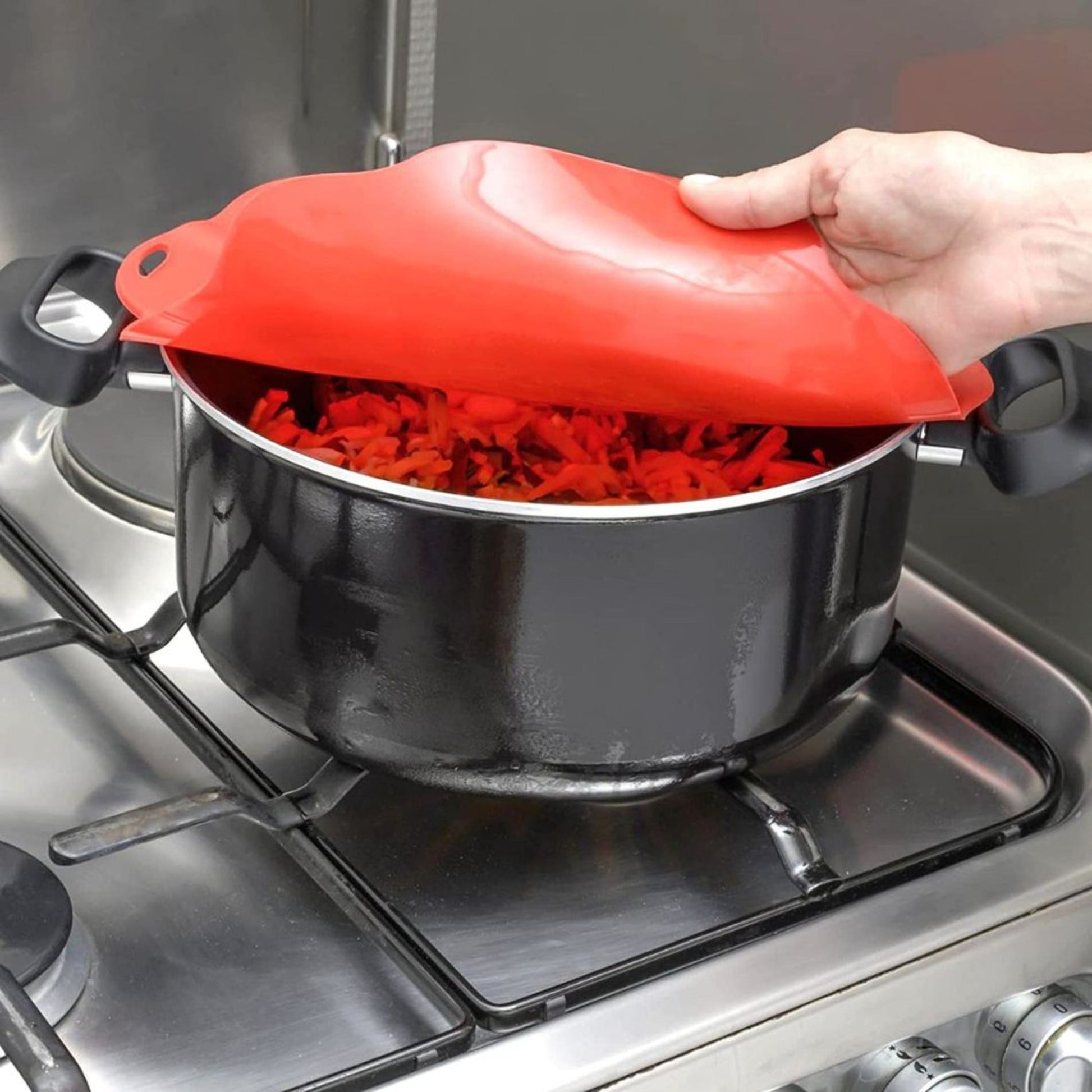 Tapa Silicona Poppy 23 cm3#Rojo