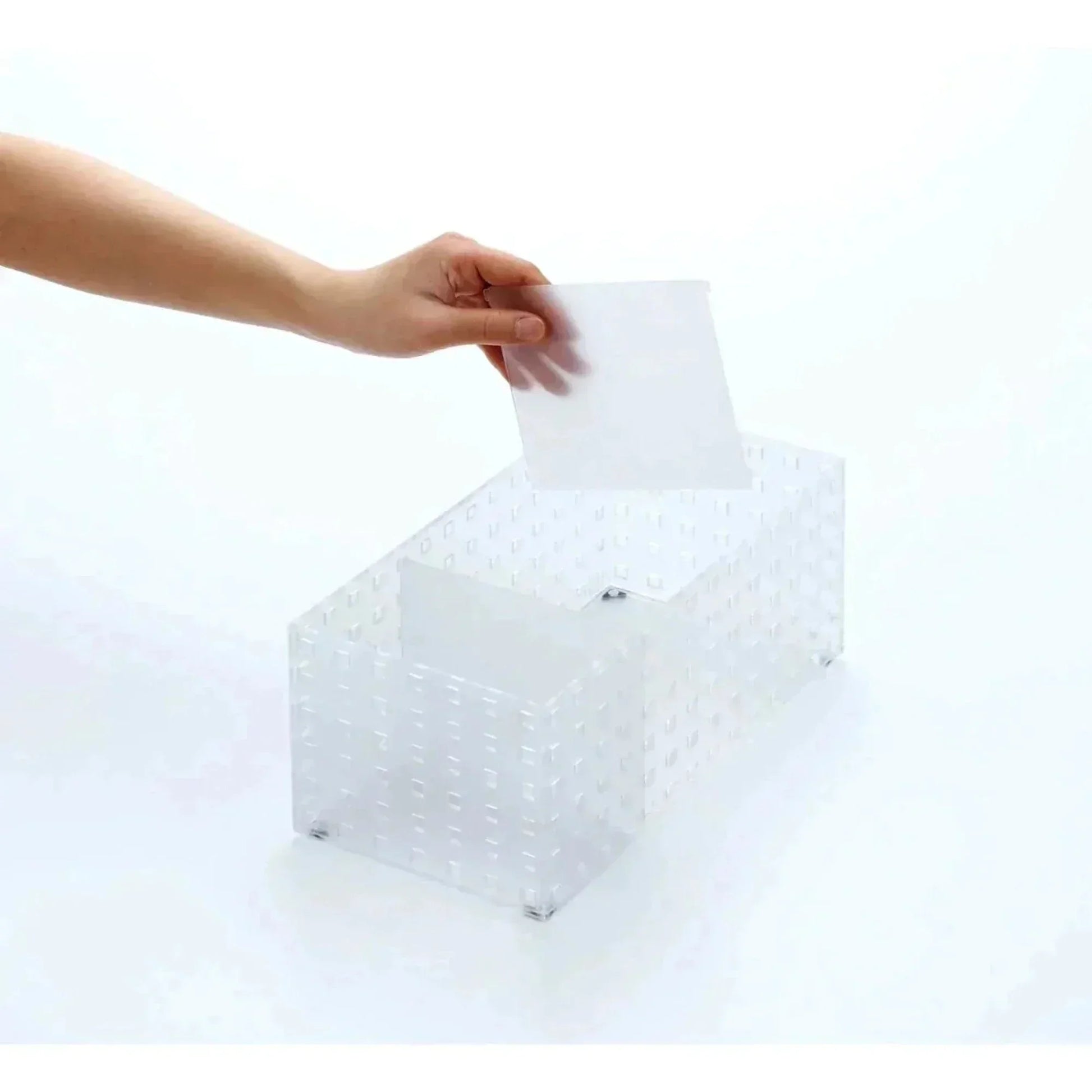 Canasto Organizador con 2 Divisores 28 x 14 cm3#Sin color