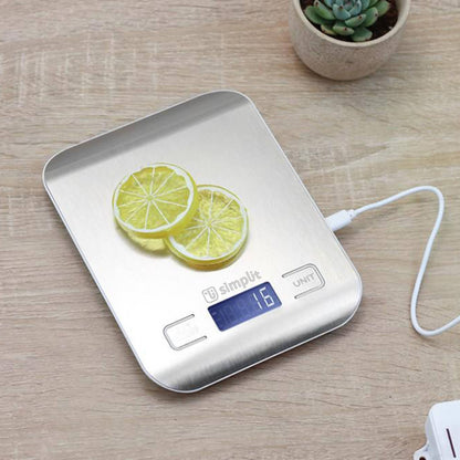Balanza Pesa Digital Para Cocina Simplit1#Acero
