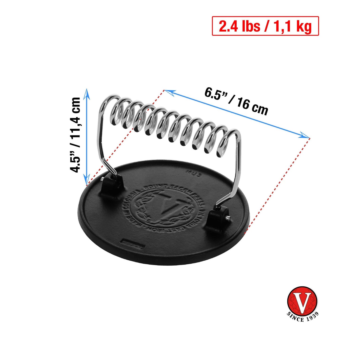 Grill Press Redonda5#Negro