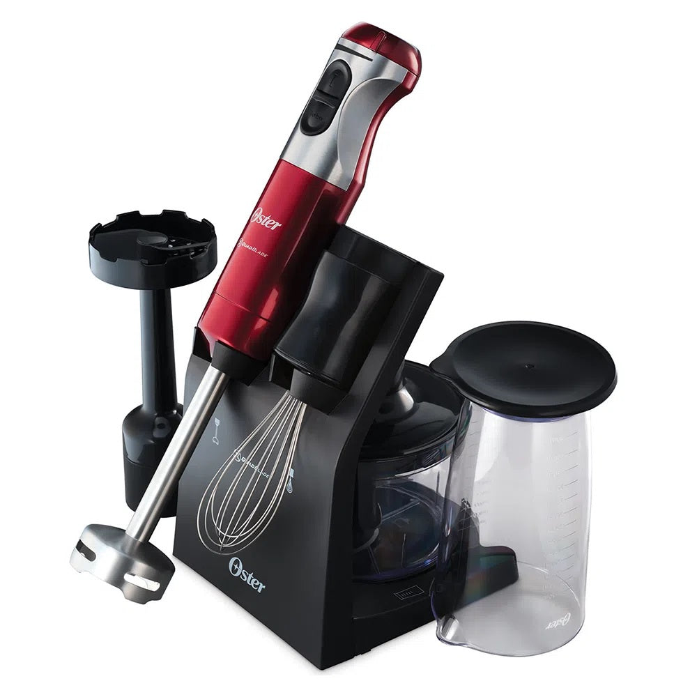 Batidora Inmersión Cuchilla Quad + Accesorios FPSTHB5103R Oster2#Rojo