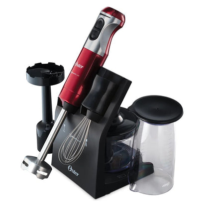 Batidora Inmersión Cuchilla Quad + Accesorios FPSTHB5103R Oster2#Rojo