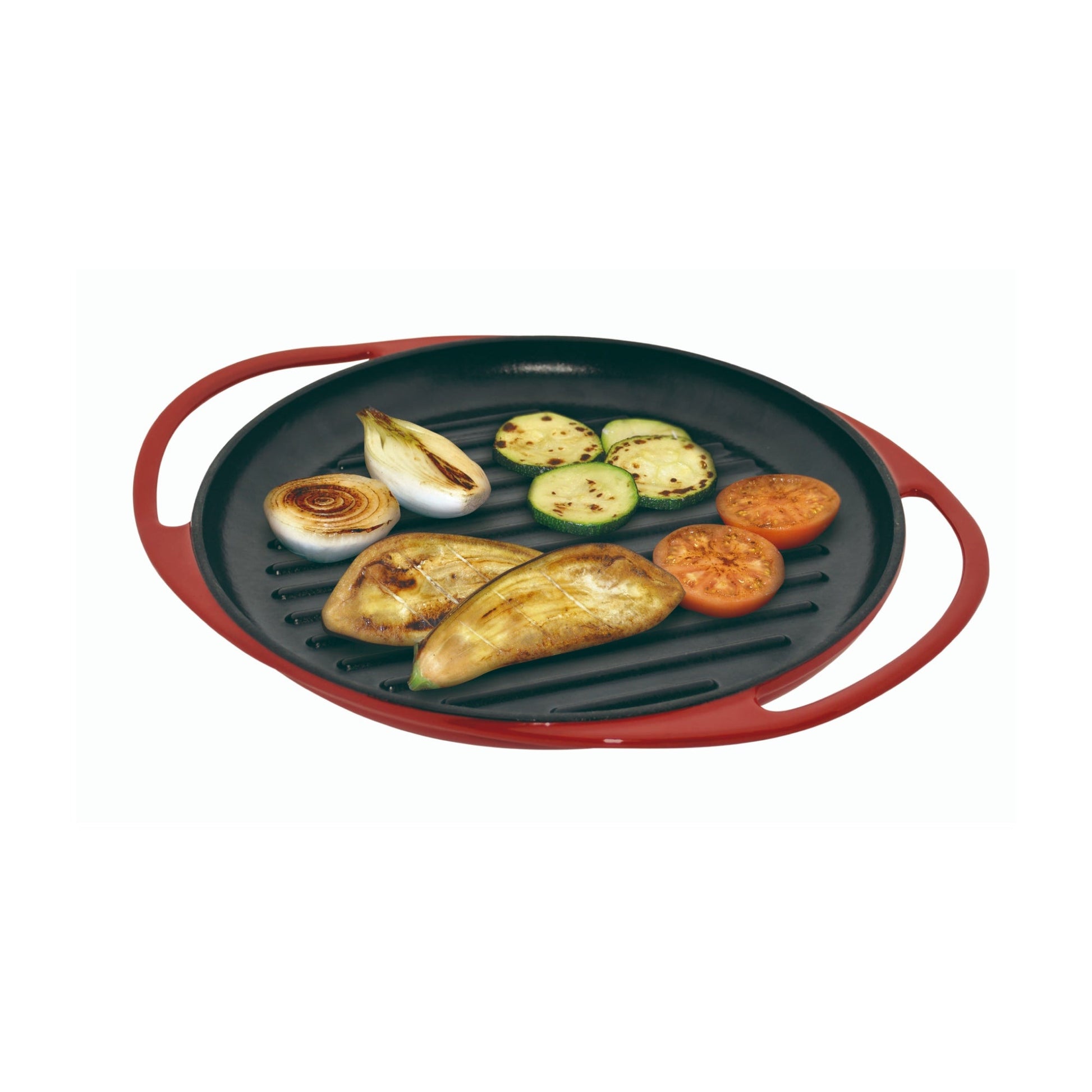Parrilla Grill Hierro Fundido Redonda Fogo1#Rojo