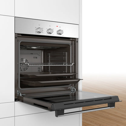 Horno 60 3D Hotair Timer Mecánico HBF031BR0 Bosch2#Acero