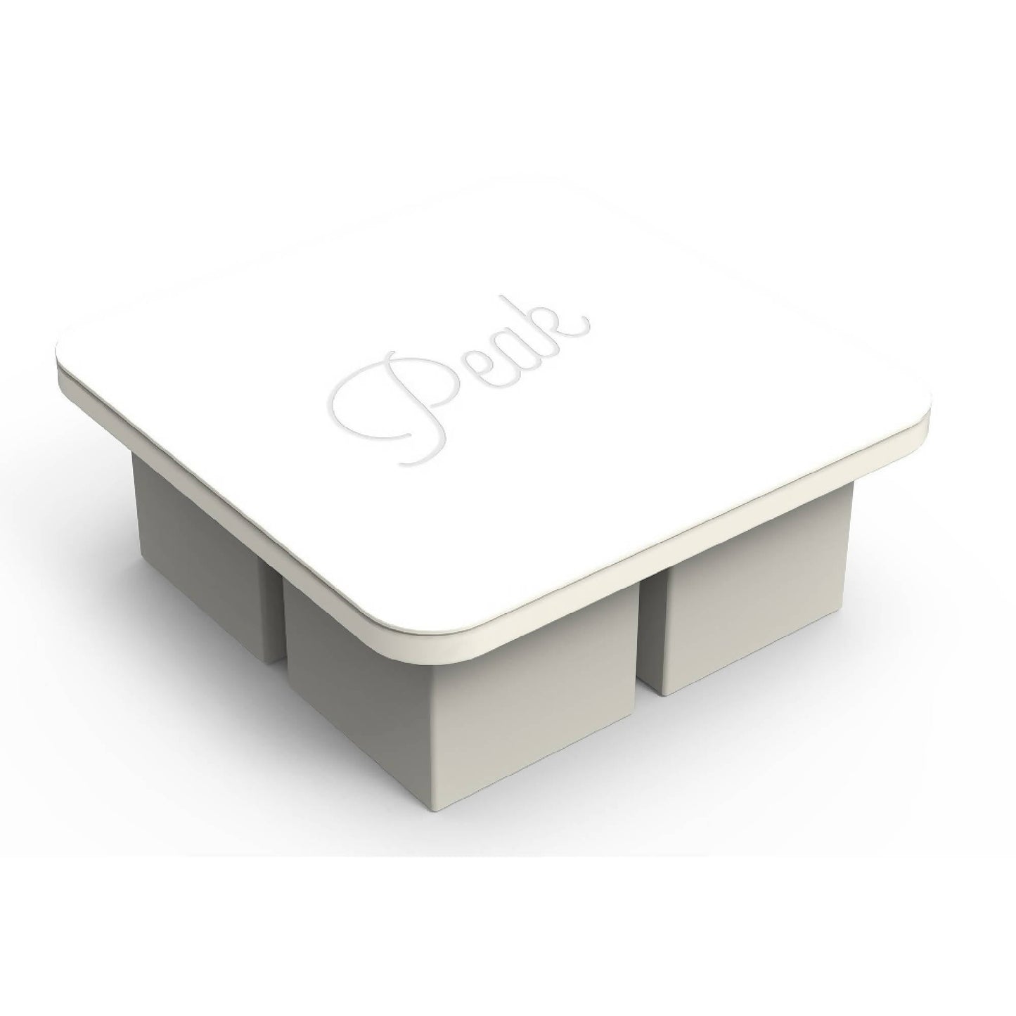 Cubetera 4 Hielos con Tapa Extra Large Ice7#Blanco