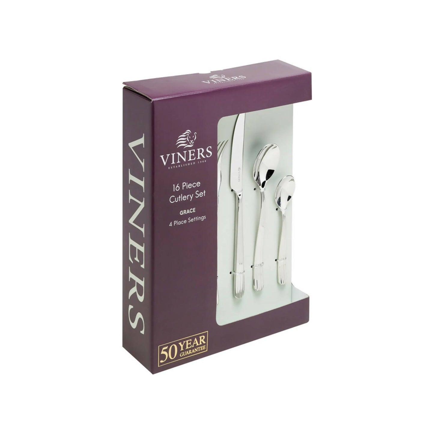 Set Cubiertos Grace 16 Pzs Viners3#Acero