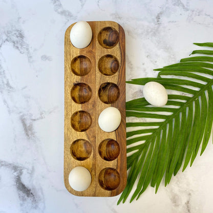 Huevera de Madera Acacia1#Madera