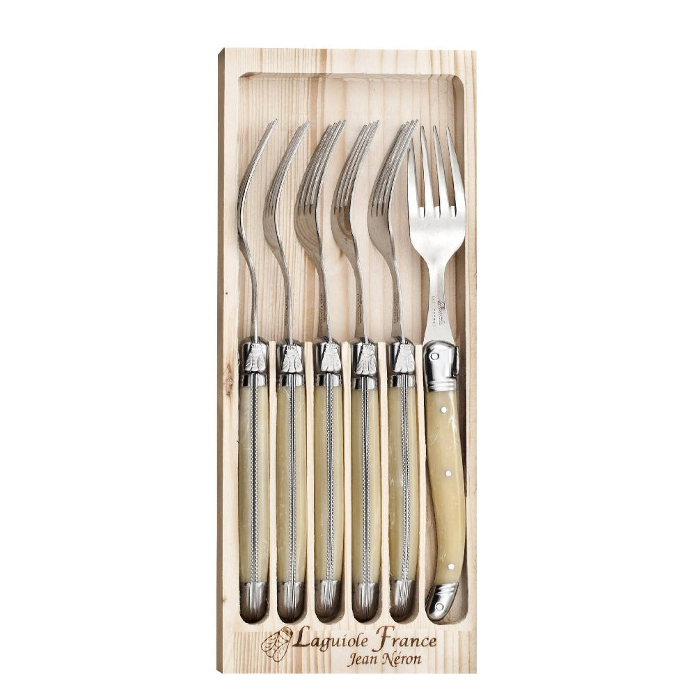 Set 6 Tenedores Mármol Jean Nerón Laguiole1#Beige