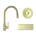 Kit Grifería Kavus Gold + Accesorios Dorados Lavaplatos Doble Schock3#Dorado