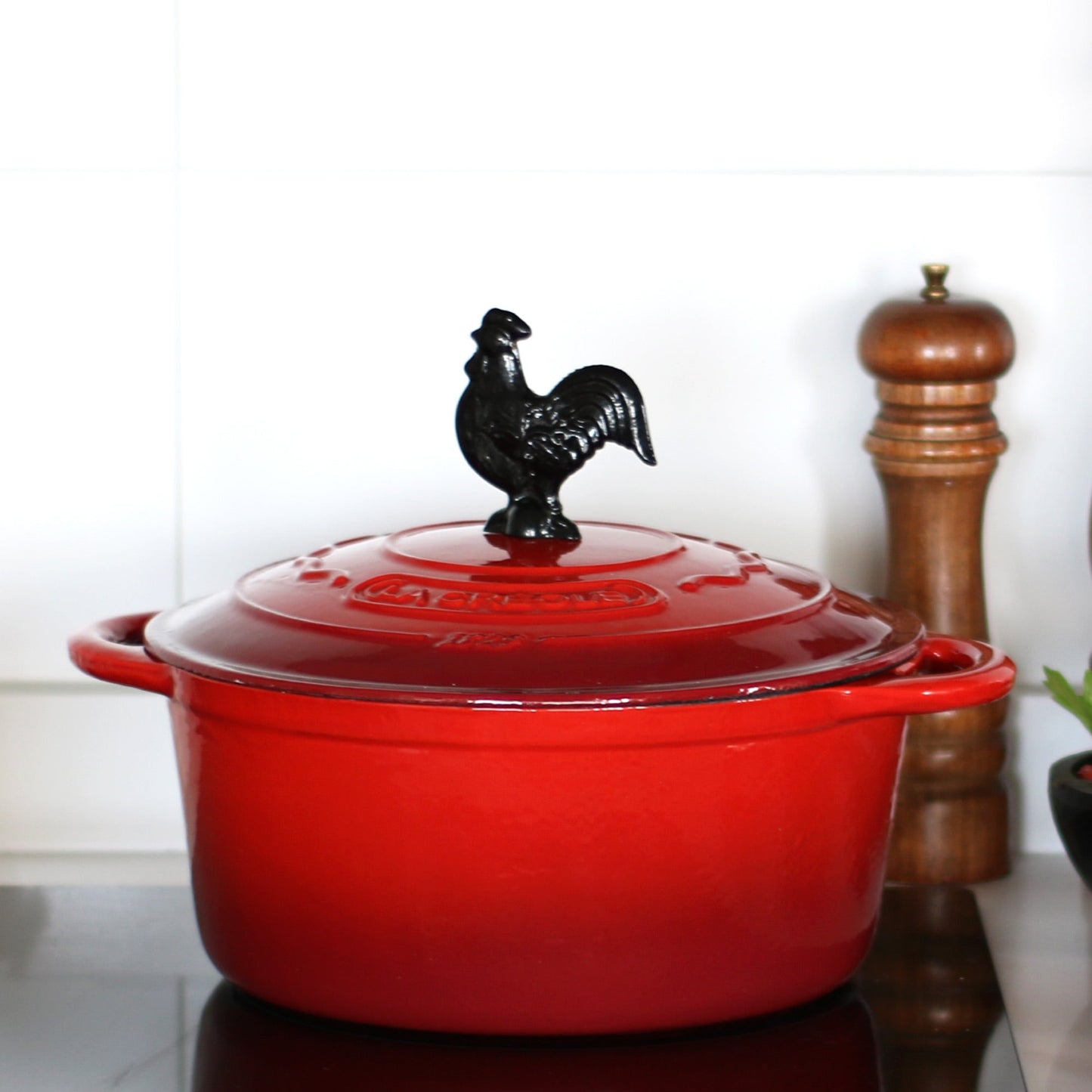 Olla Redonda 24 Cm Rouge Rubis 4 Lts La Créole1#Rojo / Rojo