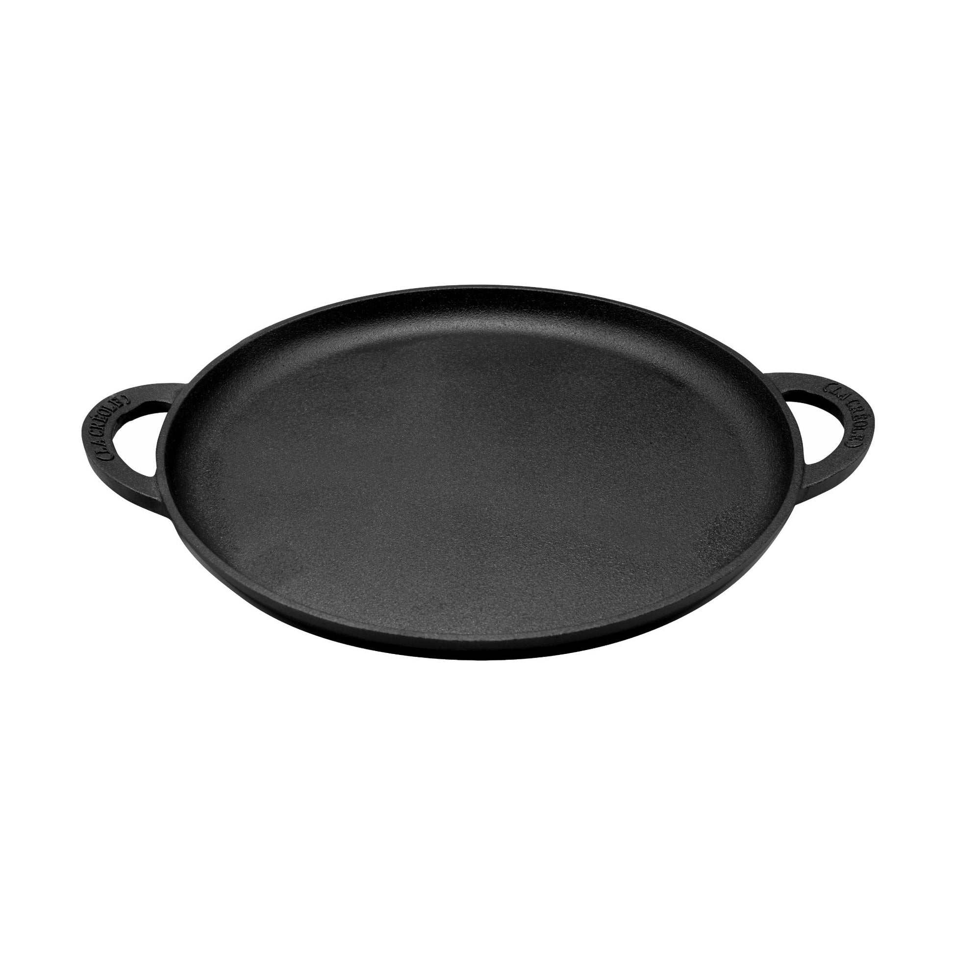 Plancha Circular Lisa con Borde 35 Cm2#Negro