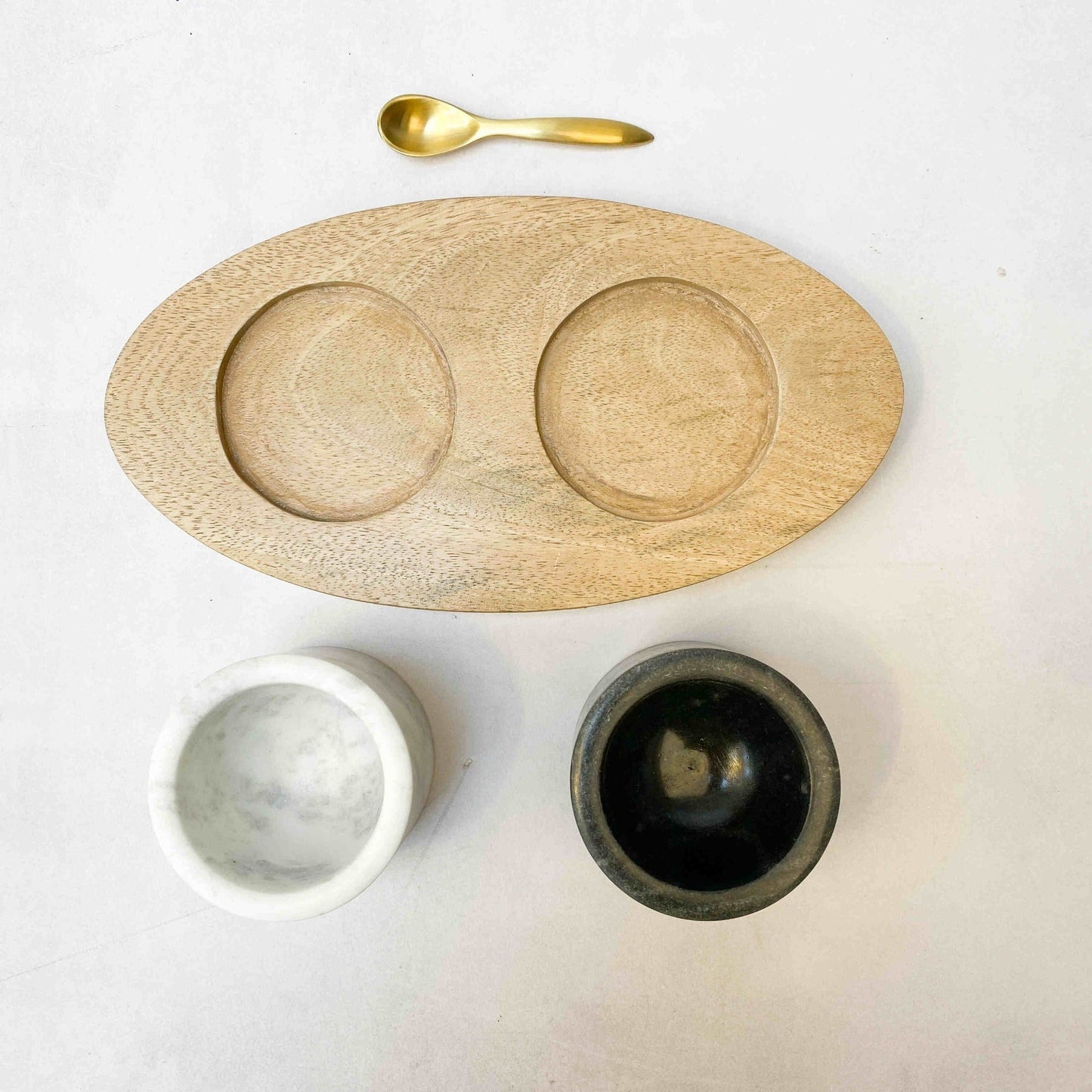 Cuencos Mármol Savona3#Blanco|Negro