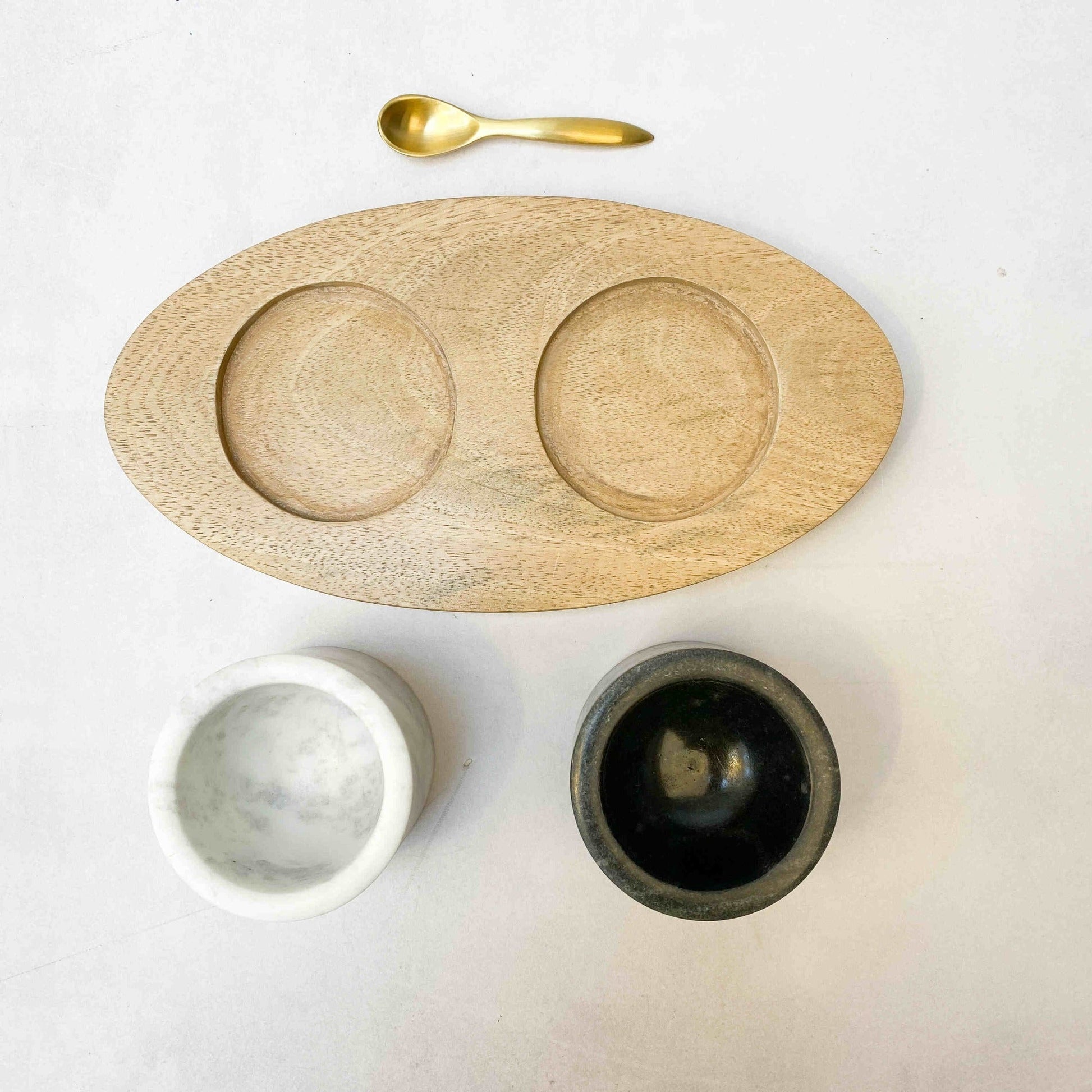 Cuencos Mármol Savona3#Blanco|Negro