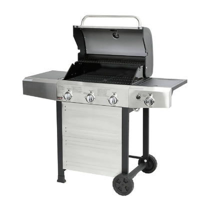 Parrilla Michigan 3 Quemadores + Quemador Lateral BBQ304GCINOX BBQ Grill3#Acero