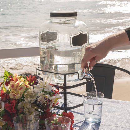 Dispensador Jugo Vidrio 5 Lts Decoexpress1#Sin color