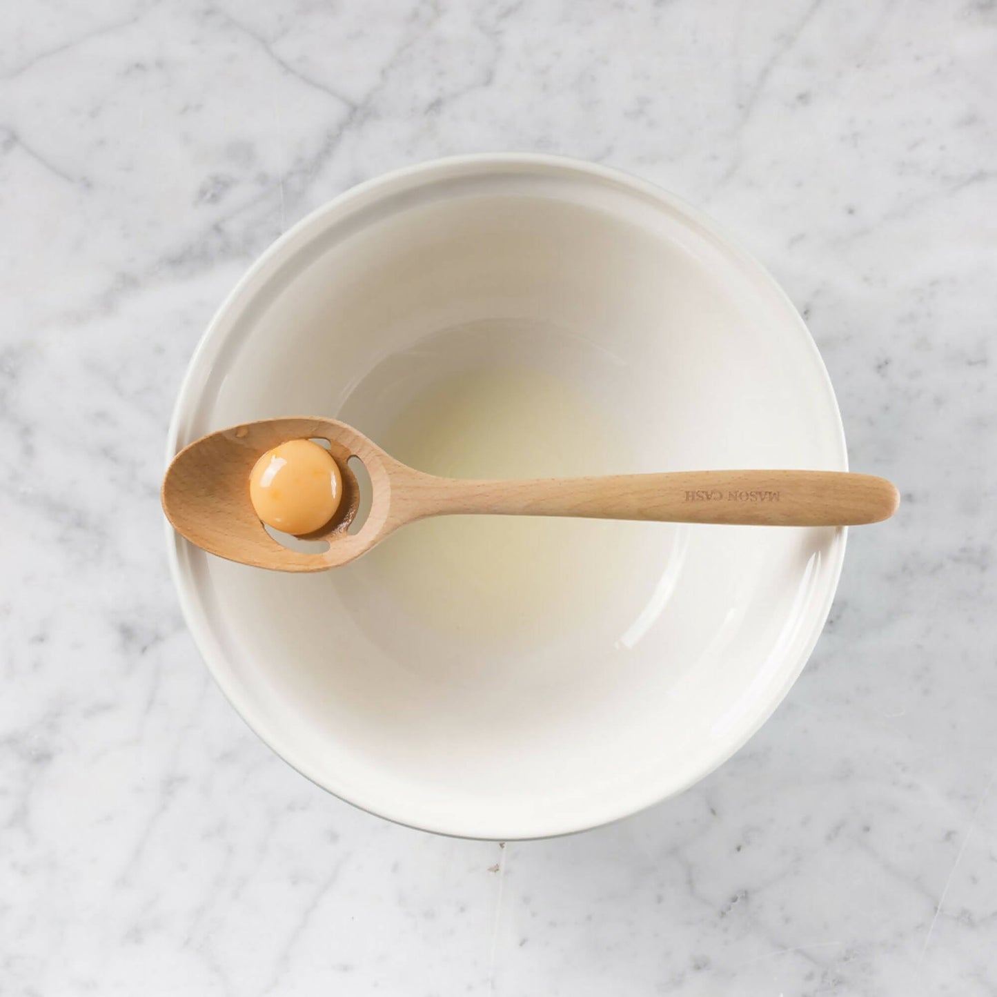 Cuchara Madera con Separador Yema Huevo Mason Cash1#Beige