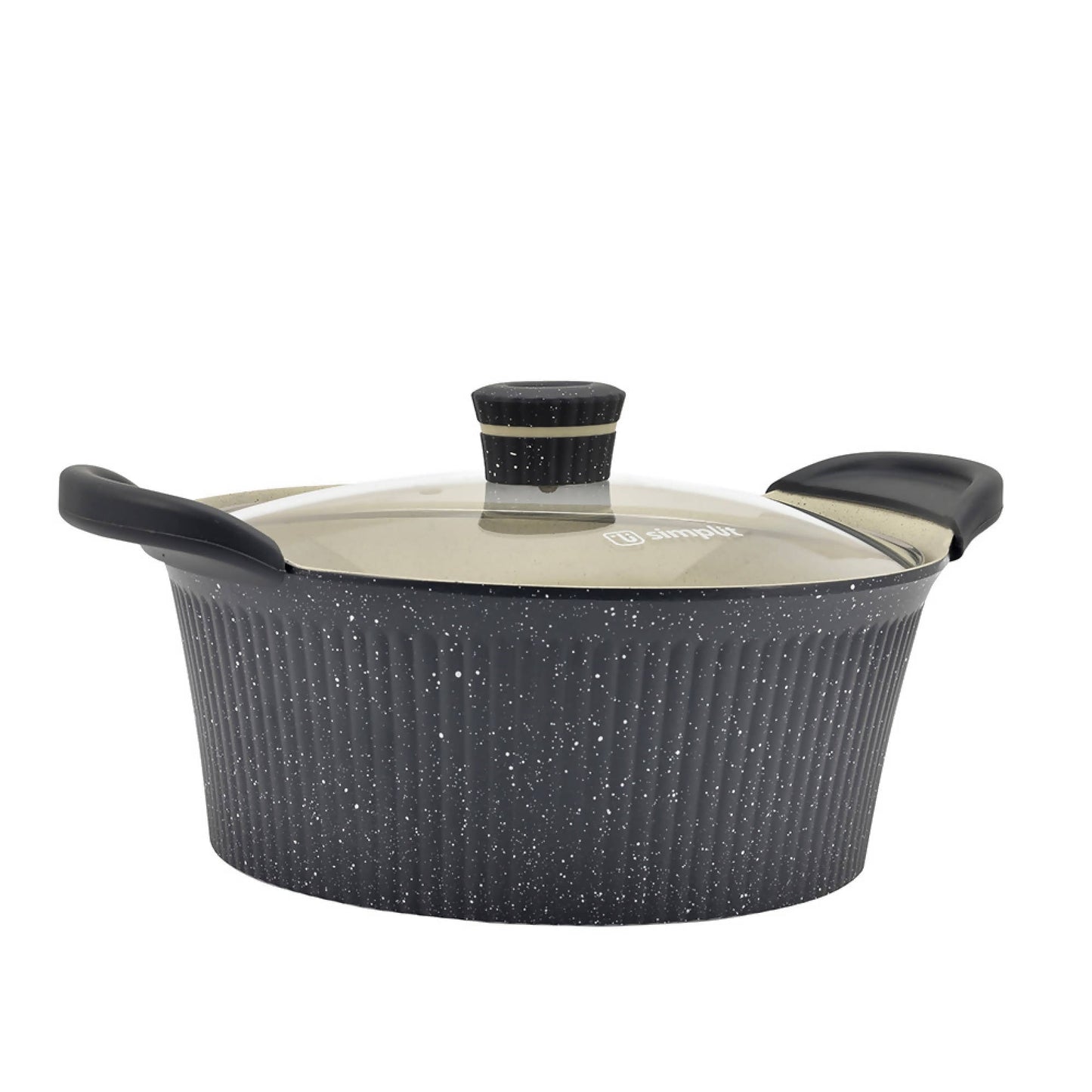 Olla Antiadherente 28 cm Cosmos Simplit2#Negro