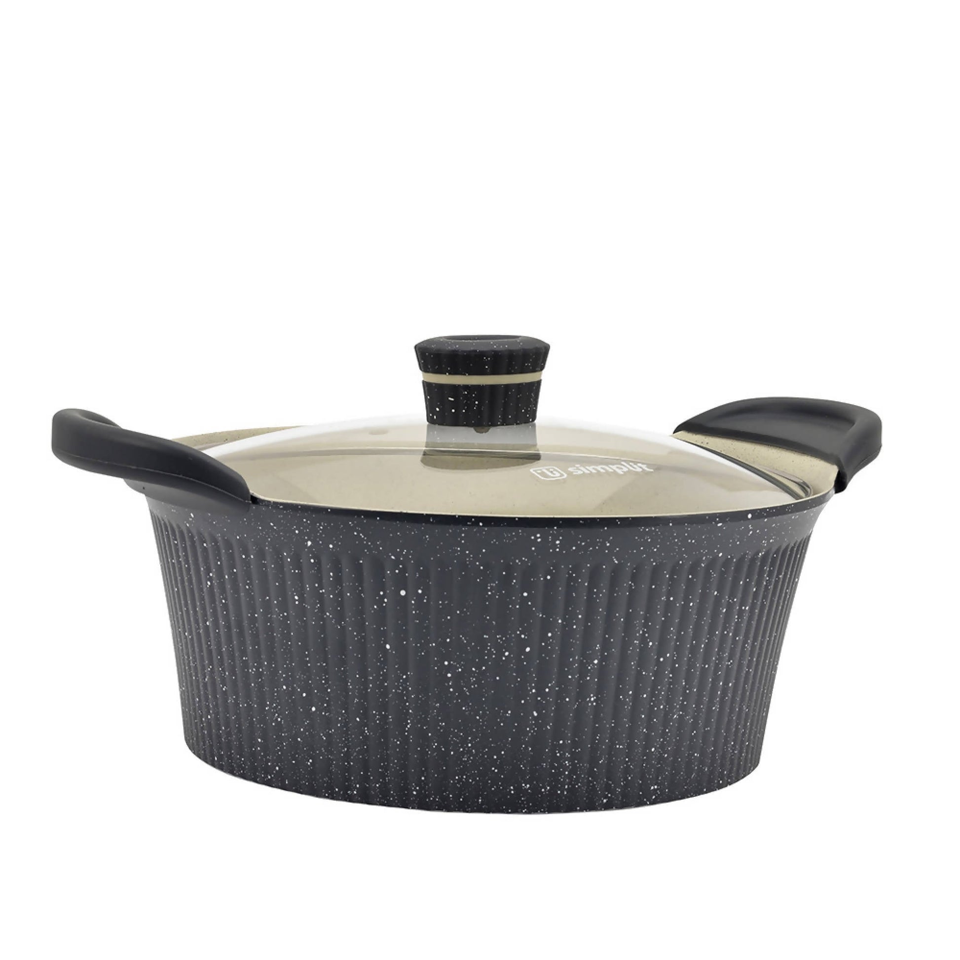 Olla Antiadherente 28 cm Cosmos Simplit2#Negro