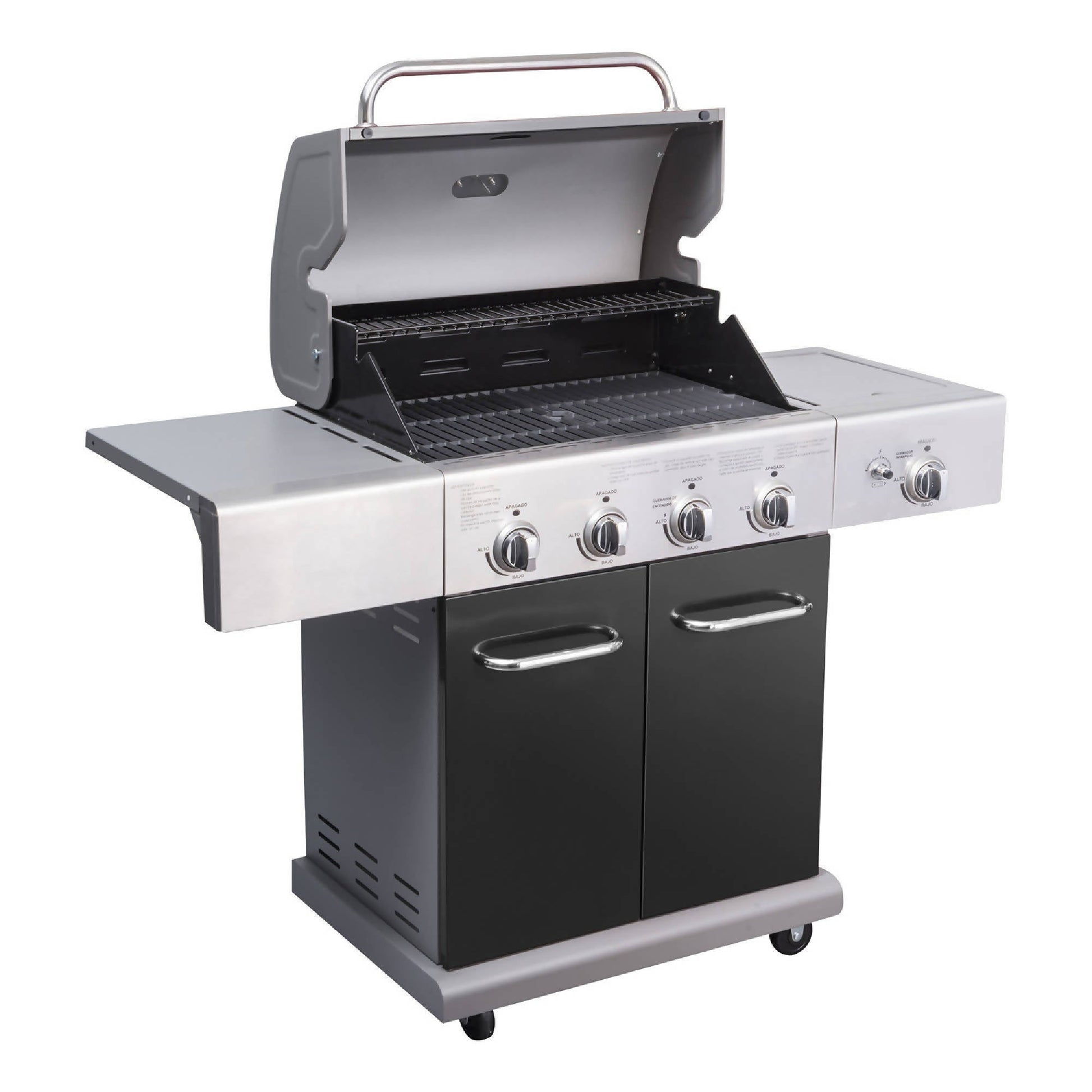 Parrilla Texas Black 4 Quemadores + Quemador Lateral BBQ401GCIB BBQ Grill4#Negro