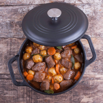 Horno Holandés Hierro Fundido Precurada 5.7 Lts4#Negro