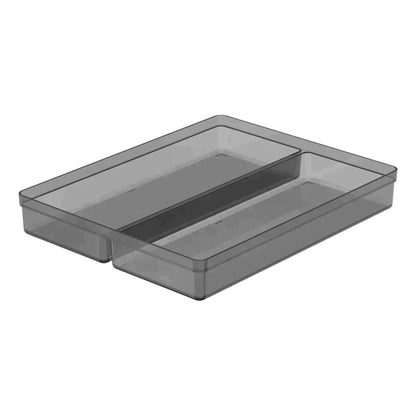 Organizador de Cajón Clear 6.3 Lts Doble Ou2#Gris