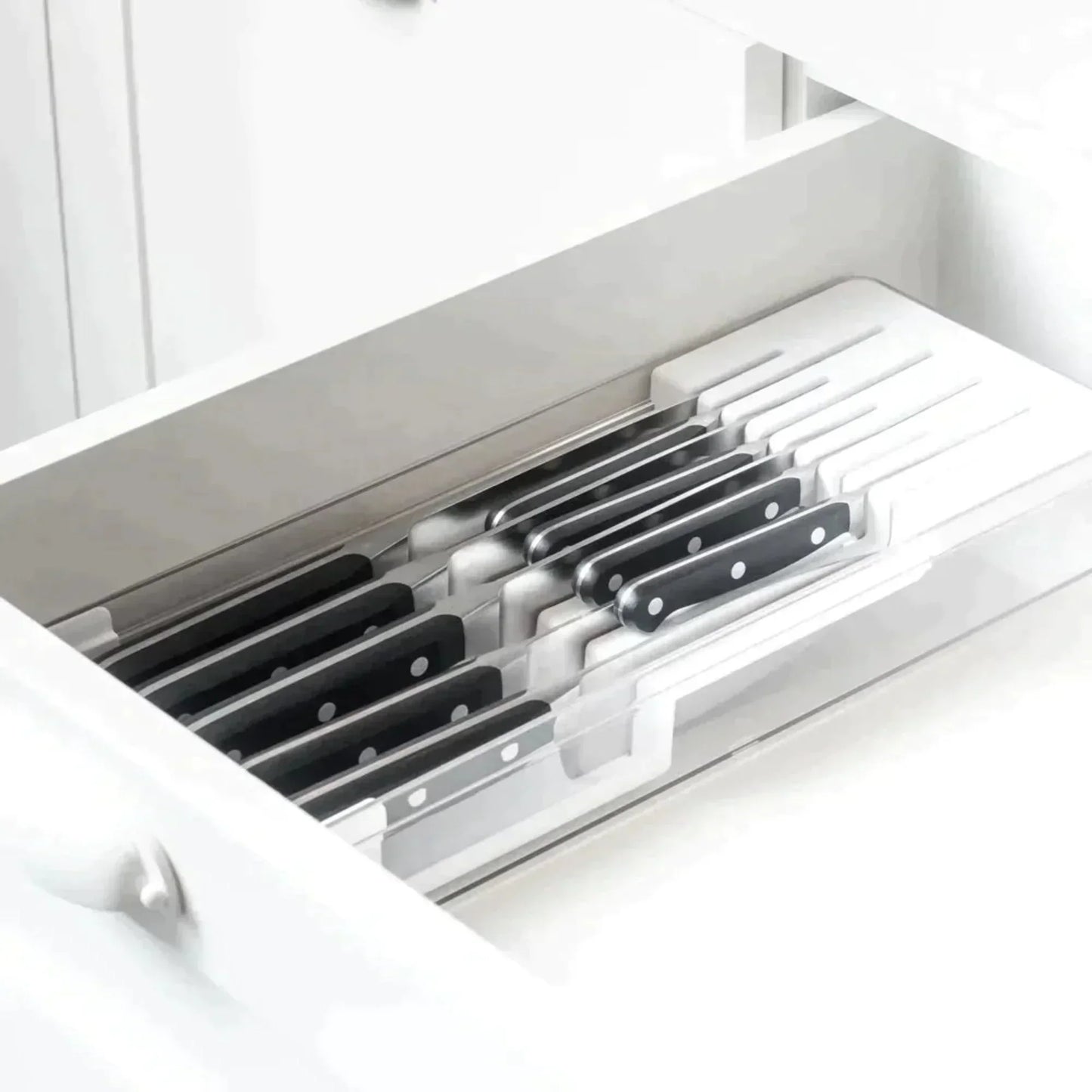 Organizador de Cuchillo Clear Ou 1#Blanco