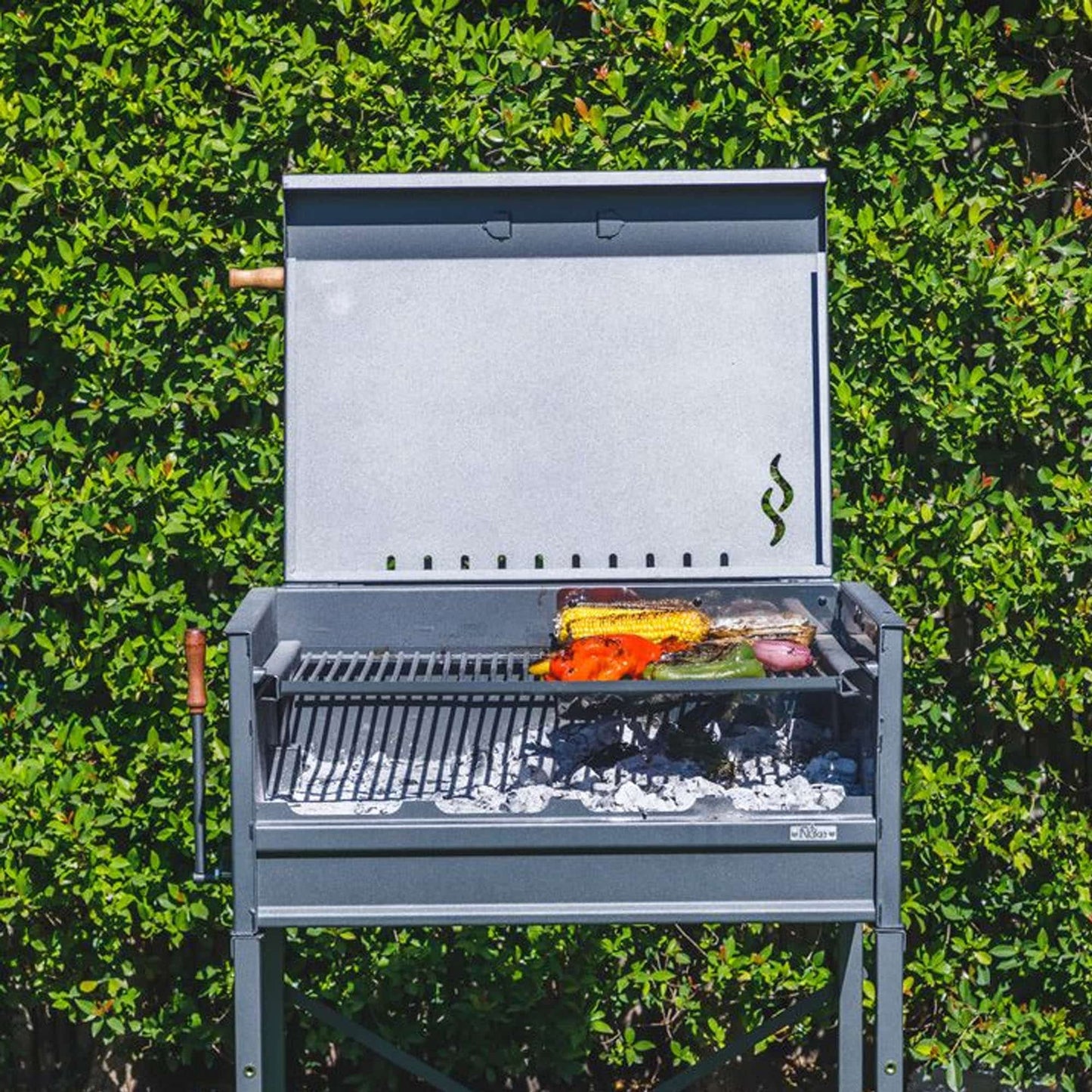 Parrilla a Carbón Pacífico2#Gris Máquina