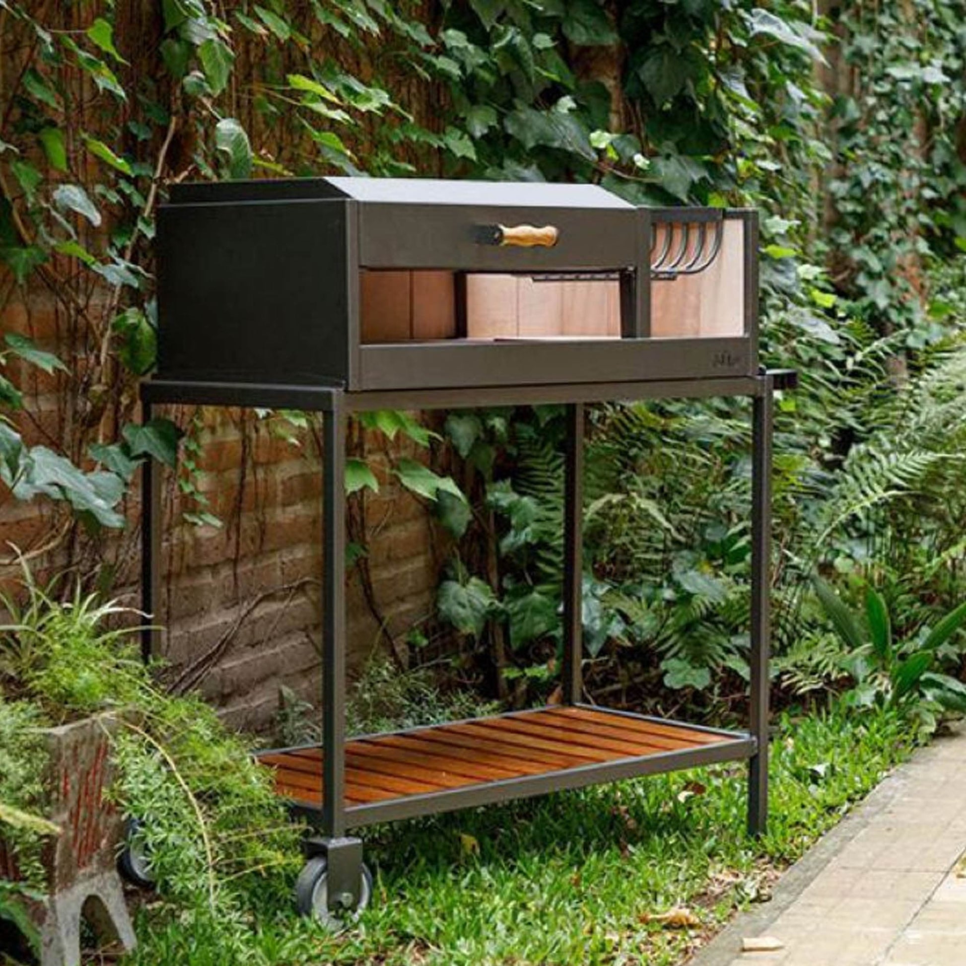 Parrilla a Carbón Paraná4#Gris Máquina