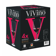 Set 4 copas ViVino Bordeaux