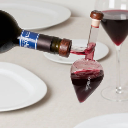 Aireador Decantador y Dosificador de Vino por Copas Italiano1#Sin color