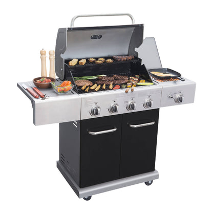 Parrilla Texas Black 4 Quemadores + Quemador Lateral BBQ401GCIB BBQ Grill1#Negro