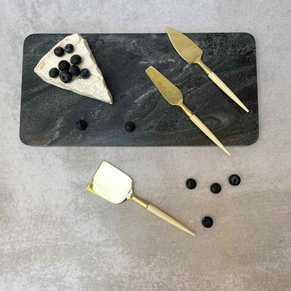Cuchillos Queso Resina2#Dorado