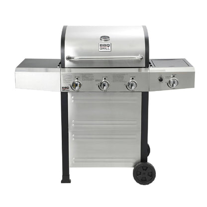 Parrilla Michigan 3 Quemadores + Quemador Lateral BBQ304GCINOX BBQ Grill2#Acero