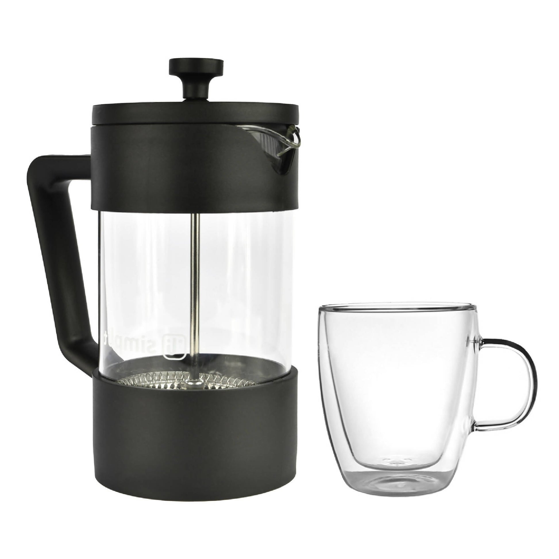 Pack Cafetera Francesa 600 ml +Taza Doble Pared 350 ml1#Negro