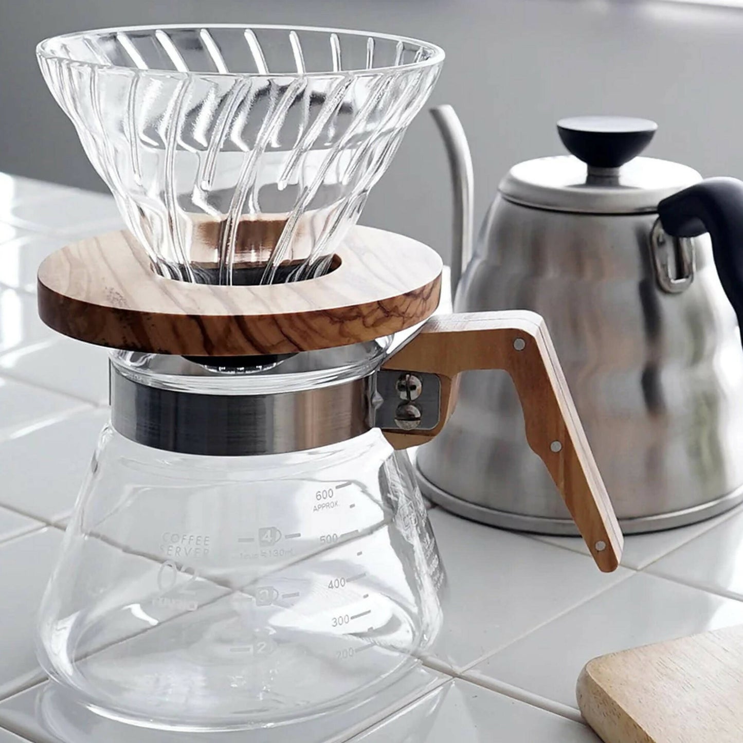 Dripper V60 02 Madera Hario2#Sin color