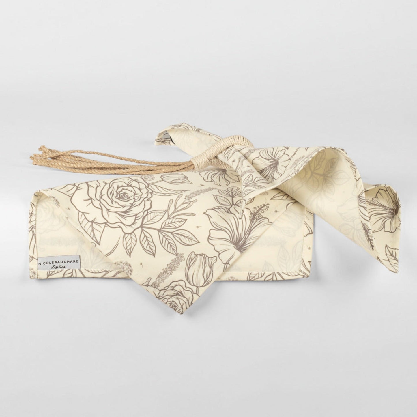 Set 4 Servilletas Anita Nicole Pauchard Diseños4#Gris